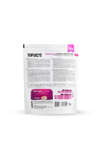 vet advice Tofucat Super Premium Mother&Baby Tavuklu Yavru Kedi maması 1,5 kg - Antialerjenik ve Düşük Tahıllı - 3