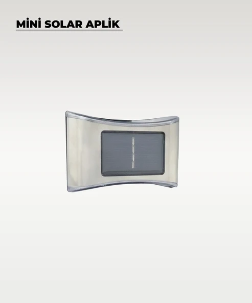 Mini Oval Solar Aplik Gün Işığı - 4 Adet - 3