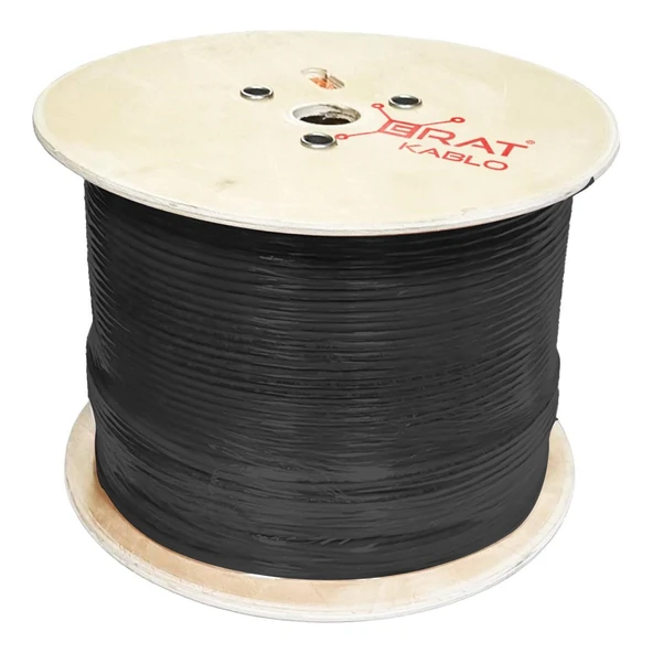 Erat DMP1ER2552IHBUU185 Cat6 U/UTP 23AWG 250MHz Pe Outdoor Dış Ortam 500 Metre Full Bakır Cat6 Kablo