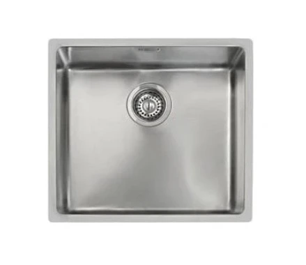 ASİL KROM 40X45 PASLANMAZ ÇELİK DÜZ EVYE (SİFON DAHİL) SANCAK ALİMER - 3