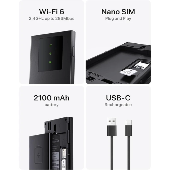 Tenda MF3 300 Mbps 4G Taşınabilir Modem - 2