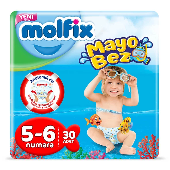 Molfix Mayo Bebek Bezi 5-6 Beden 30 Adet 14+ Kg