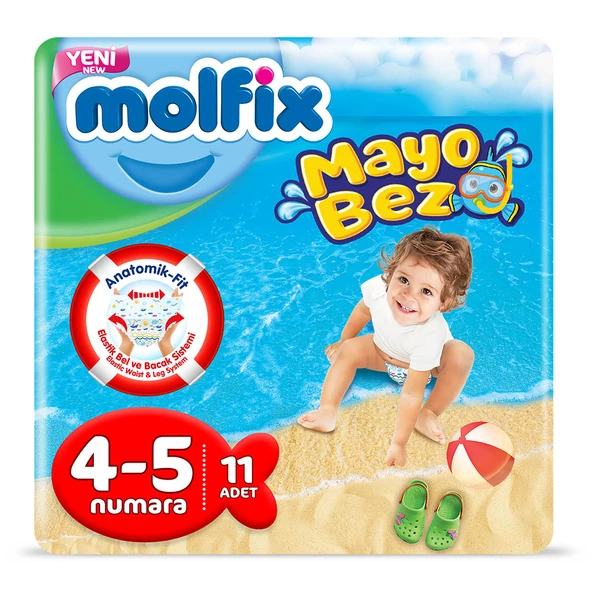 Molfix Mayo Bebek Bezi 4-5 Beden 11 Adet 9-15 Kg