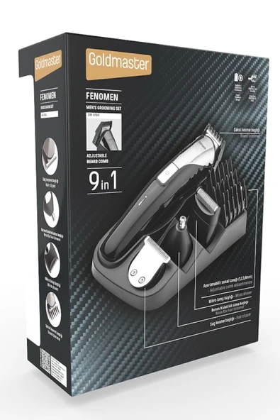 Fenomen Kablolu Kablosuz 120 Dakika Kullanımlı Paslanmaz Çelik Erkek Bakım Seti Full Standlı - 8