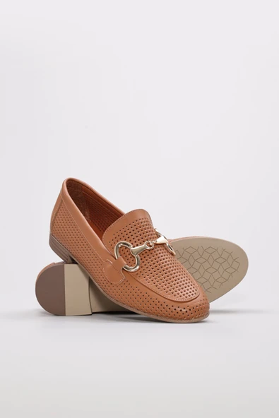 Hakiki Deri  Kadın Babet Ayakkabı 657ZA6000TK - Resim 8