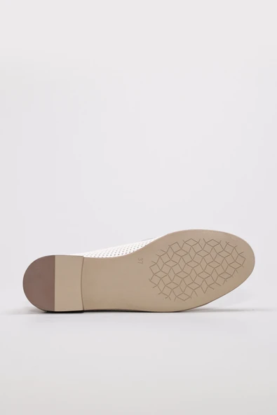 Hakiki Deri  Kadın Babet Ayakkabı 657ZA6000TK - Resim 5