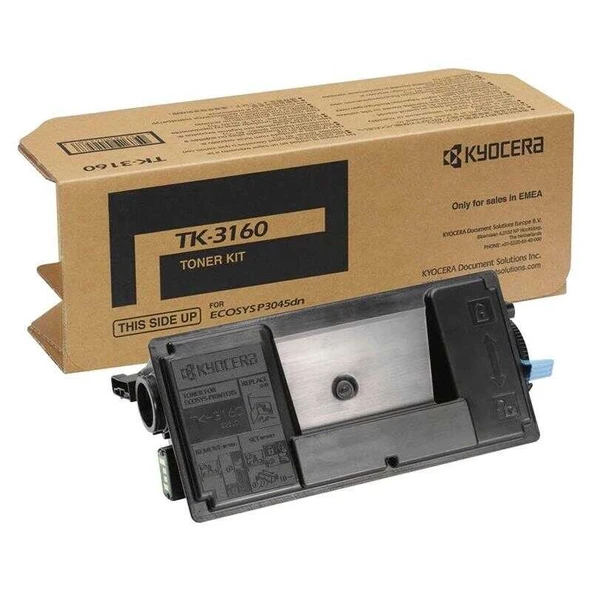 KYOCERA TK-3160 SİYAH ORİJİNAL TONER