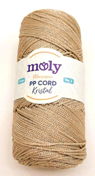 Angel Çanta Aksesuar Moly Yarn 200 Gr Simli Polyester Makrome No:36