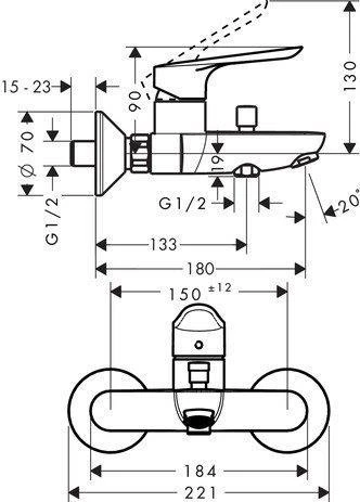 Hansgrohe Logis ve Crometta S240 Banyo Batarya Seti - 3