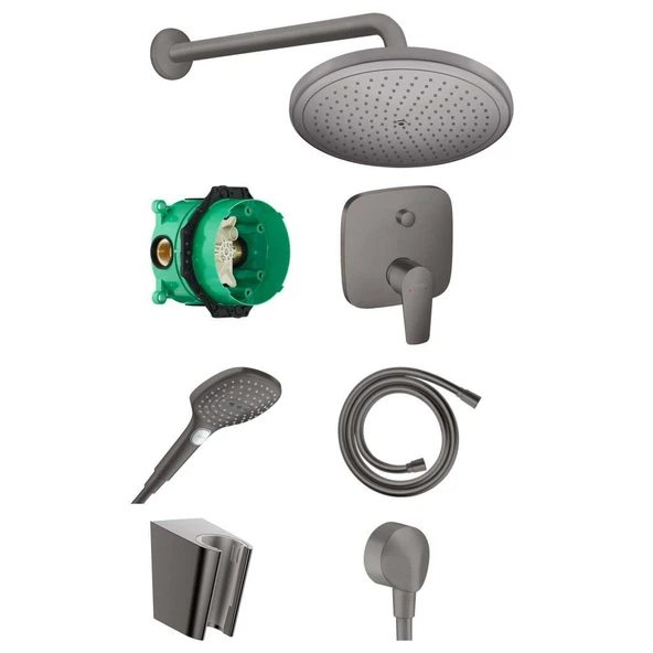 Hansgrohe Talis E Ankastre Banyo Seti Mat Siyah Krom