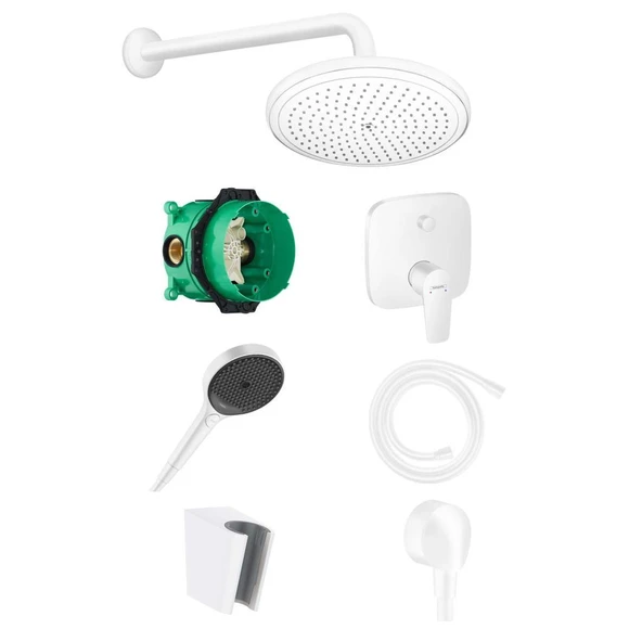 Hansgrohe Talis E Ankastre Banyo Seti Satin Beyaz - 2