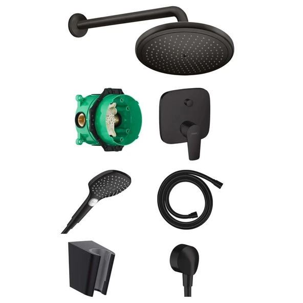 Hansgrohe Talis E Ankastre Banyo Seti Mat Siyah