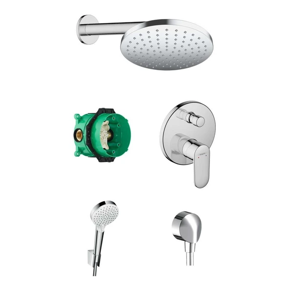 Hansgrohe Vernis Blend Ankastre Banyo Seti + Crometta Vario