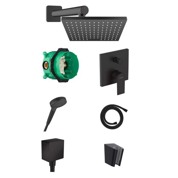 Hansgrohe Vernis Shape Ankastre Banyo Seti Mat Siyah