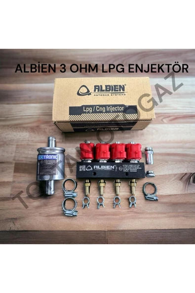ALBİEN  ENJEKTÖR 3 OHM LPG ENJEKTÖR + FİLTRE HEDİYELİ