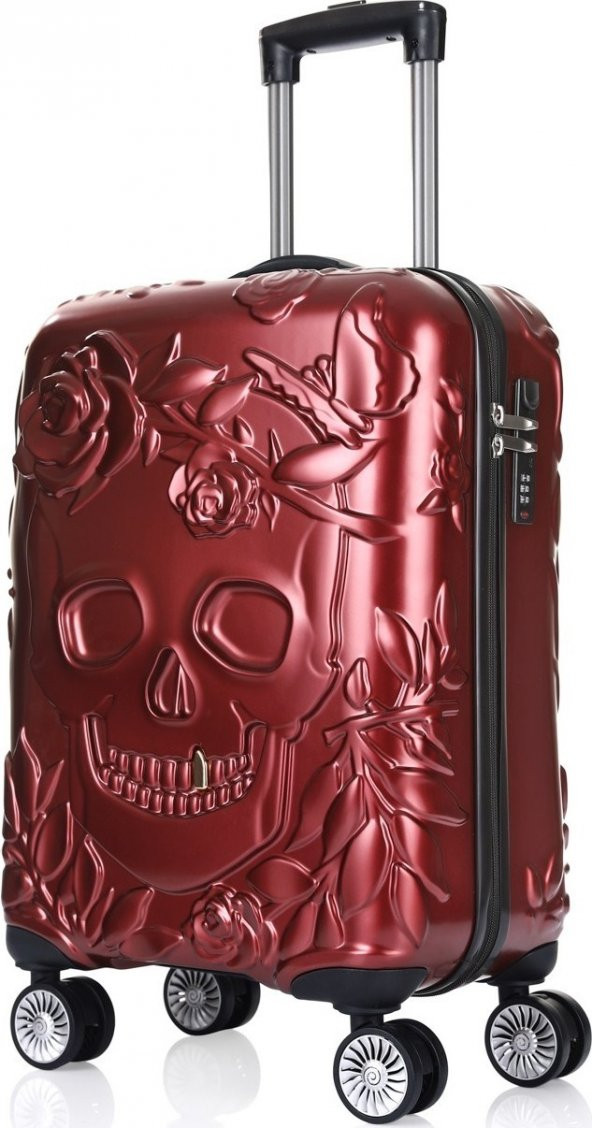 Ççs 5217 Kuru Kafa Polikarbon Orta Boy Valiz Bordo - 2
