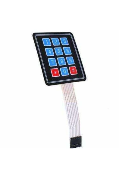 Rodevino 4x3 - 12 Buton Membran Tuş Takımı Keypad Klavye Arduino ürün görseli