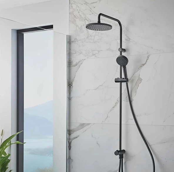 Hansgrohe Vernis Blend 200 Reno Duş Kolonu Ecosmart Satin Siyah 26099670