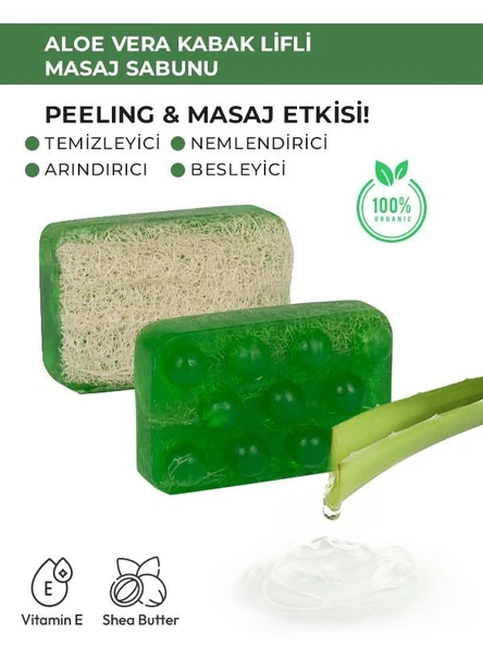 Doğal Kabak Lifli Sabun Aleovera - 2