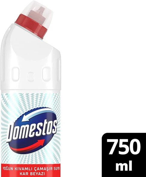 Domestos Yoğun Kıvamlı Kar Beyazı Çamaşır Suyu 750 ml x 3 adet
