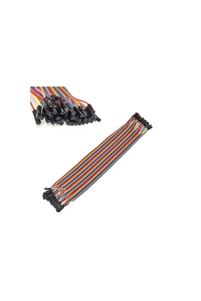 Rodevino Dişi‑dişi Jumper Kablo 40 Adet 20 Cm 2.54 Mm Arduino ürün görseli