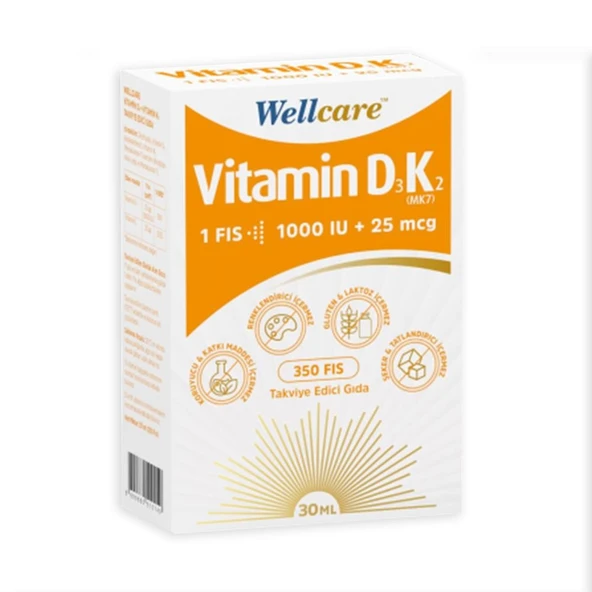 Wellcare Vitamin D3 + K2 30 ml