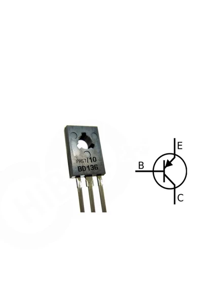 Rodevino 5 Adet Bd136 Transıstor 1.5a 45v Pnp To126 - Resim 4