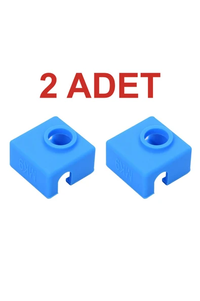 Rodevino 2 Adet 3d Yazıcı E3d-v6 Mk8 / Mk9 Alüminyum Isıtıcı Blok Silikon Kılıfı - Mavi ürün görseli