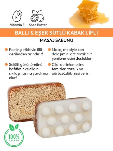 Kabak Lifli Sabun Ballı Eşek Sütlü - 5