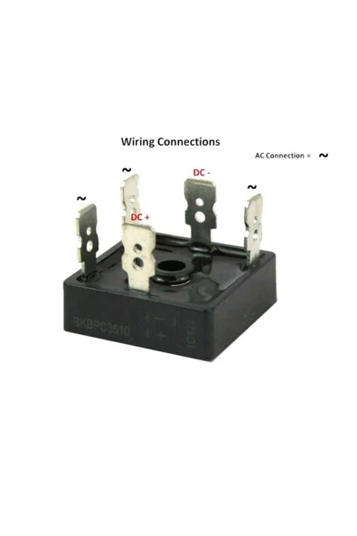 Rodevino SKBPC5010 50A 1000V Trifaze Köprü Diyot 3 Faz - Resim 2