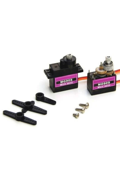 Rodevino Tower Pro Mg90 Micro Servo Motor Metal Dişli 180 Derece 9g - Resim 4