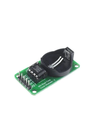 Rodevino Ds1302 Rtc Modül – Gerçek Zamanlı Saat Cr2032 Yuvalı - Pil Dahil Değil - Resim 3
