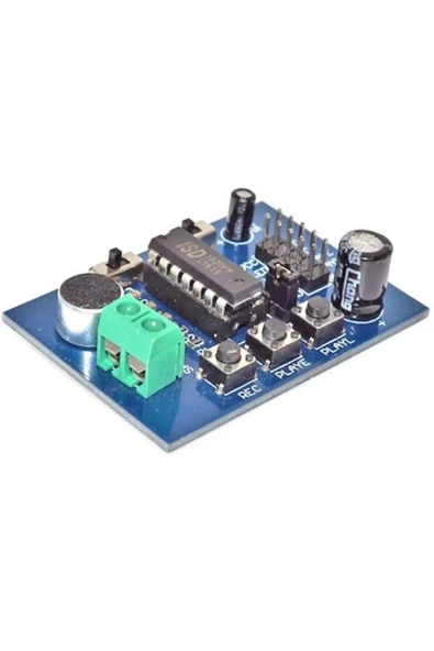 Rodevino Isd1820 Ses Kayıt Çalma Modülü – Voice Recorder Playback Board - Resim 3