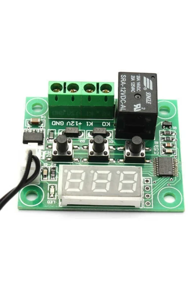 Rodevino W1209 Dijital Termostat Sıcaklık Kontrol Kartı 12v Röle Ntc Sensör - Resim 2
