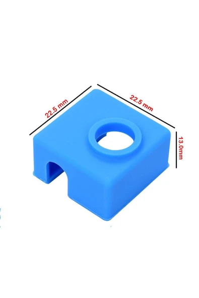 Rodevino 2 Adet 3d Yazıcı E3d-v6 Mk8 / Mk9 Alüminyum Isıtıcı Blok Silikon Kılıfı - Mavi - Resim 5