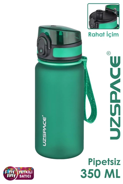 Uzspace 350 ML Pipetsiz Softtouch Tritan Çocuk Su Matarası -FF350MLUZS - 8