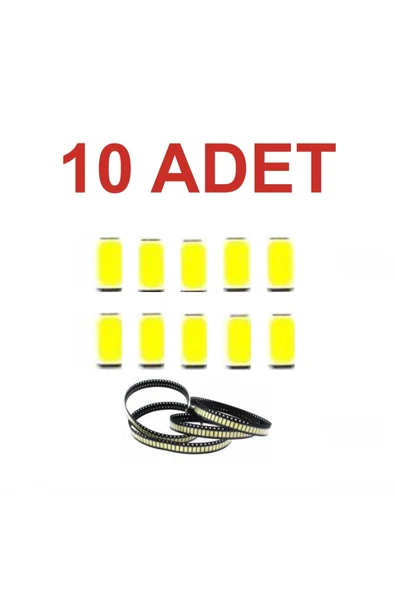 Rodevino 10 Adet 5730 Led Çip Gün Işığı Renk Smd Led