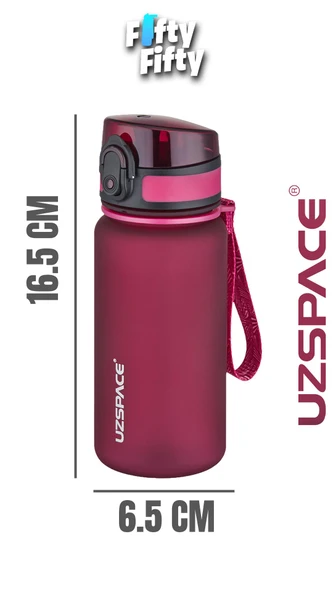 Uzspace 350 ML Pipetsiz Softtouch Tritan Çocuk Su Matarası -FF350MLUZS - 3