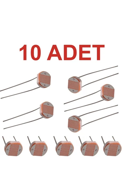 Rodevino 10 Adet Ldr Işık Sensörü Foto Direnç 5 Mm