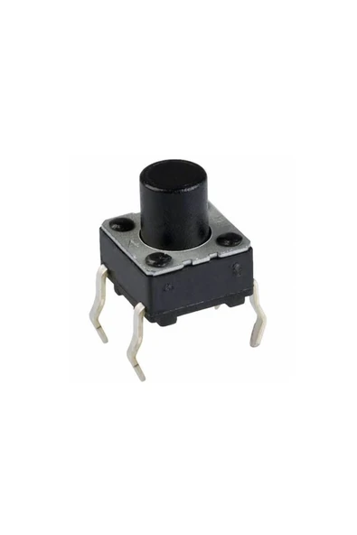 Rodevino 10 Adet Push Button Buton Tach Switch 6x6 10mm ( 4 Bacak ) - Resim 2
