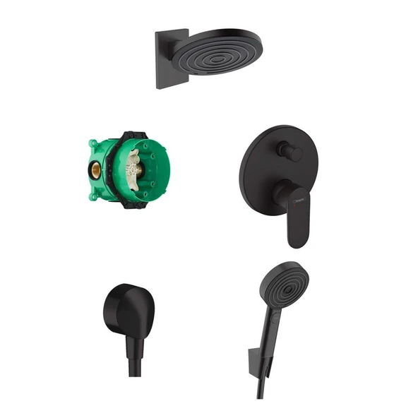 Hansgrohe Pulsify Ankastre Banyo Seti Mat Siyah