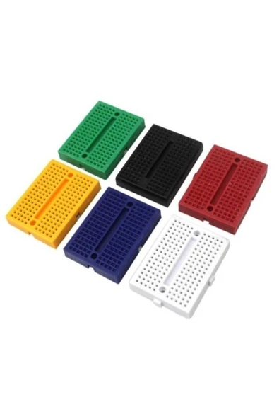 Rodevino 2 Adet Mini Breadboard 170 Pin – Prototip Devre Tahtası Karışık Renk - Resim 2