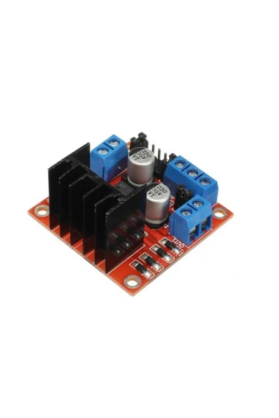 Rodevino L298n Çift Motor Sürücü Kartı - Voltaj Regülatörlü Dc Ve Step Motor - Resim 2