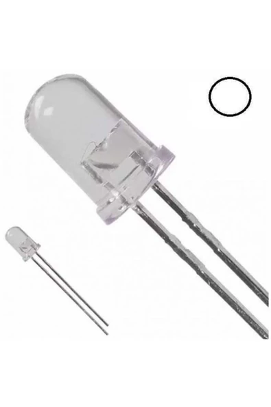 Rodevino 20 Adet 5mm Beyaz Led - Resim 3