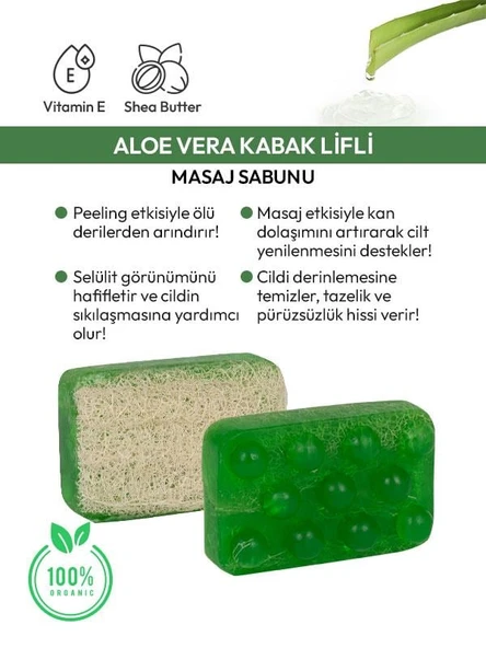 Doğal Kabak Lifli Sabun Aleovera - 3