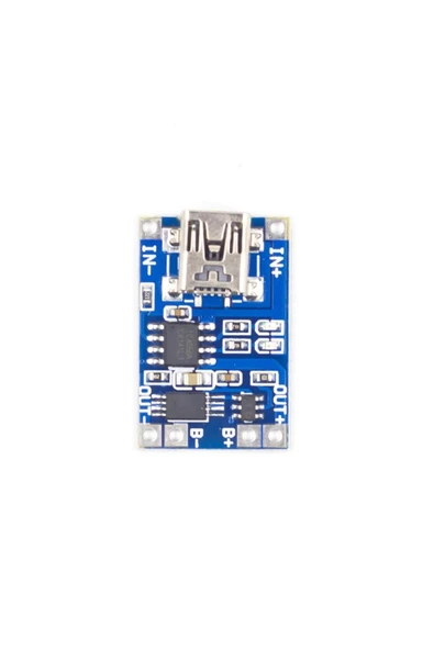 Rodevino 3 Adet Tp4056 Akım Korumalı 1a Lipo Batarya Şarj Modülü (MİNİ USB) - Resim 5