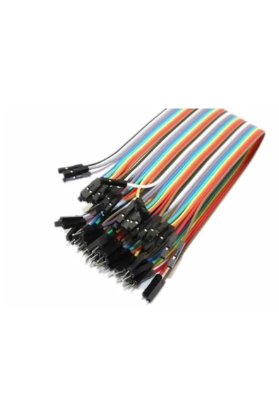 Rodevino Erkek-dişi Jumper Kablo 40 Adet 20 Cm 2.54 Mm Arduino ürün görseli