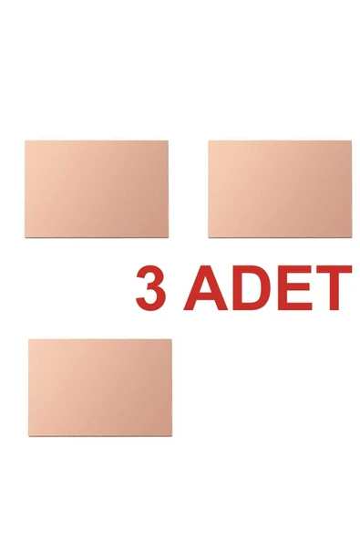 Rodevino 3 Adet 5x10 Cm Tek Yüzlü Bakır Plaket Pcb Tek Yüz Prototip
