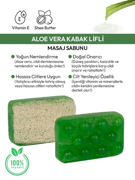 Doğal Kabak Lifli Sabun Aleovera - 7