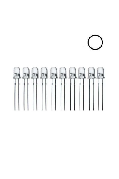 Rodevino 20 Adet 5mm Beyaz Led - Resim 2